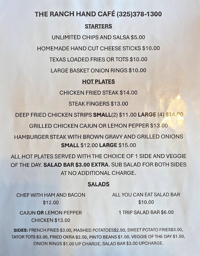 The Ranch Hand Menu image 1